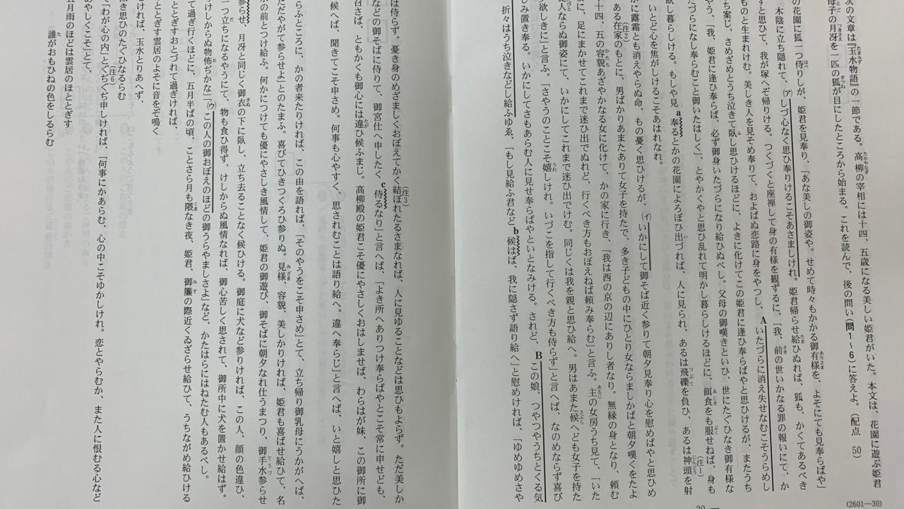 2019年センター国語の古文が百合だと話題に 玉水物語の現代語訳や続きも紹介 つくえのひきだし